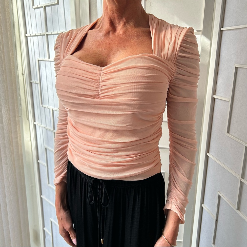 Blush Pink Corset Style Top